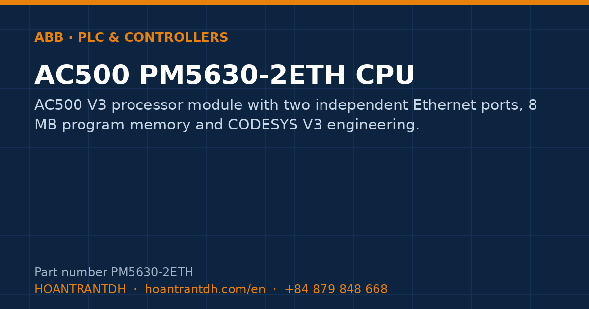 ABB AC500 PM5630-2ETH CPU (PM5630-2ETH) — product card