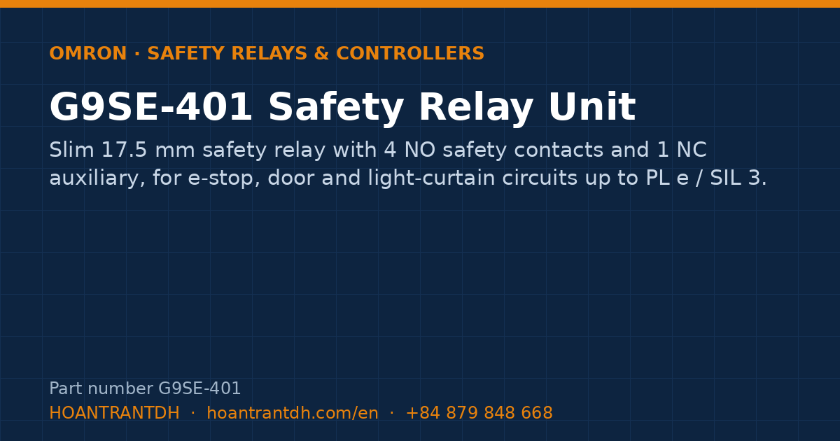 Omron G9SE-401 Safety Relay Unit (G9SE-401) — product card