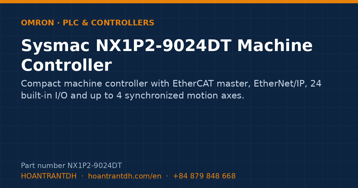 Omron Sysmac NX1P2-9024DT Machine Controller (NX1P2-9024DT) — product card