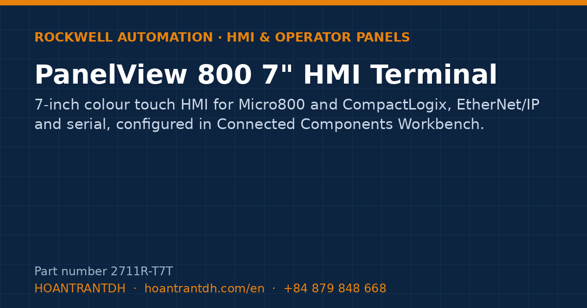 Rockwell Automation PanelView 800 7" HMI Terminal (2711R-T7T) — product card