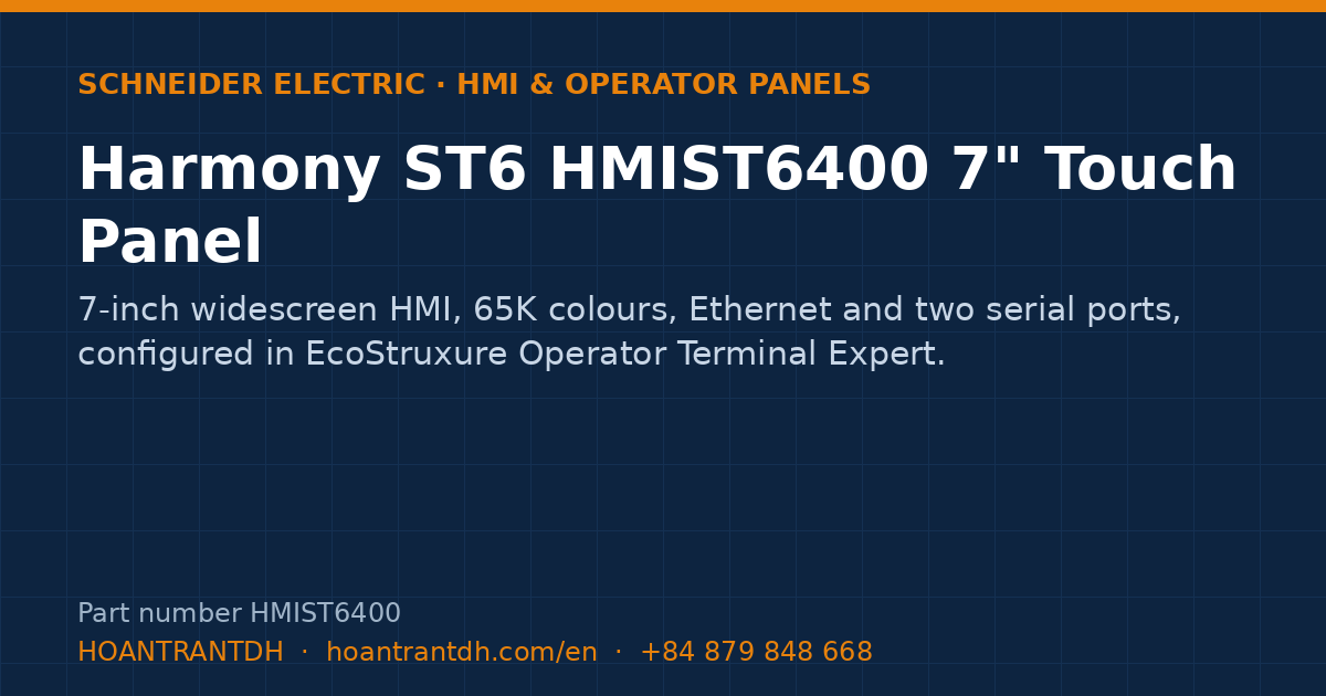Schneider Electric Harmony ST6 HMIST6400 7" Touch Panel (HMIST6400) — product card