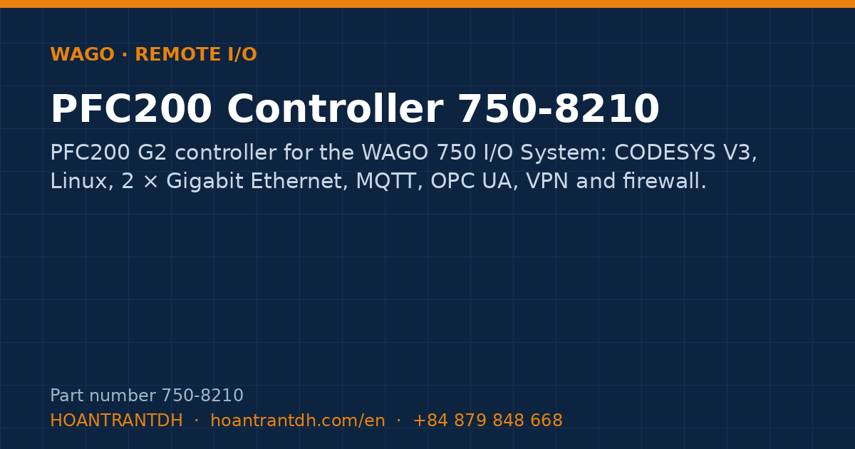 WAGO PFC200 Controller 750-8210 (750-8210) — product card