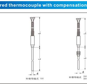 Cặp nhiệt độ với dây kết nối sẵn