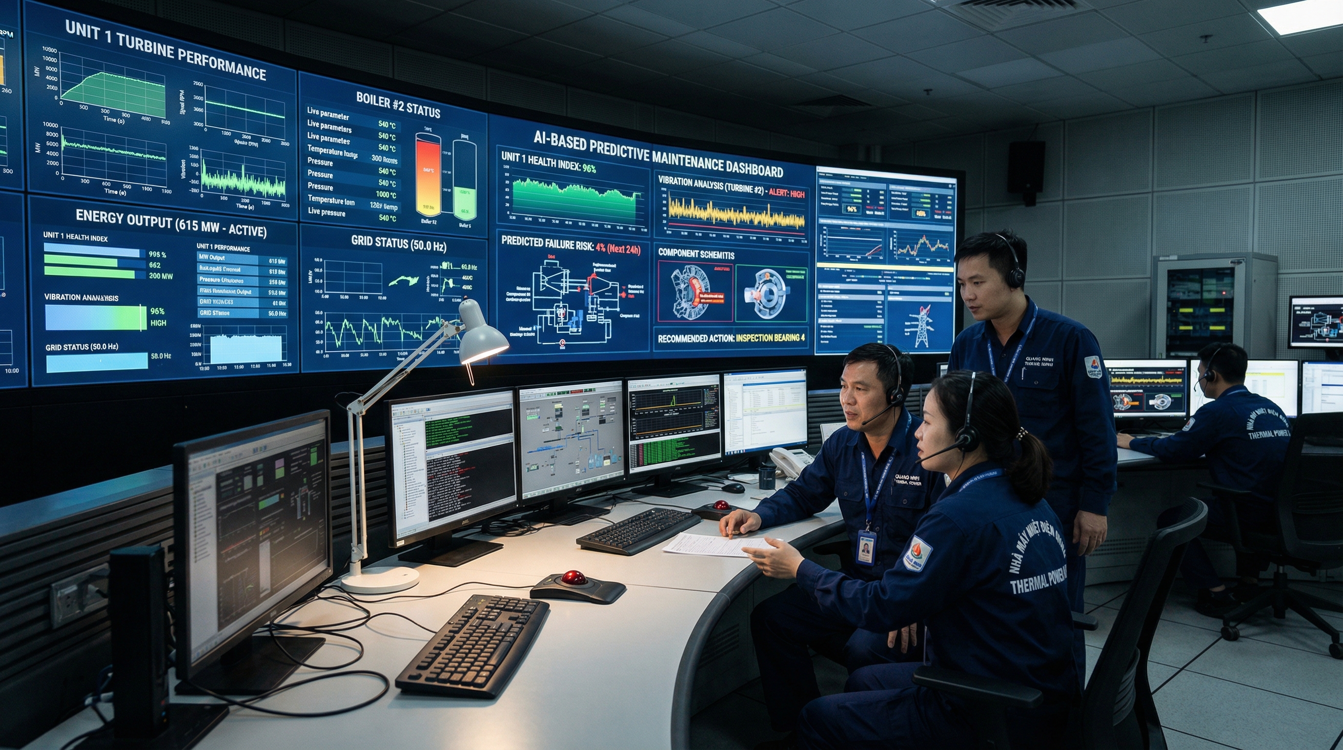 SCADA hệ thống phụ trợ nhà máy nhiệt điện