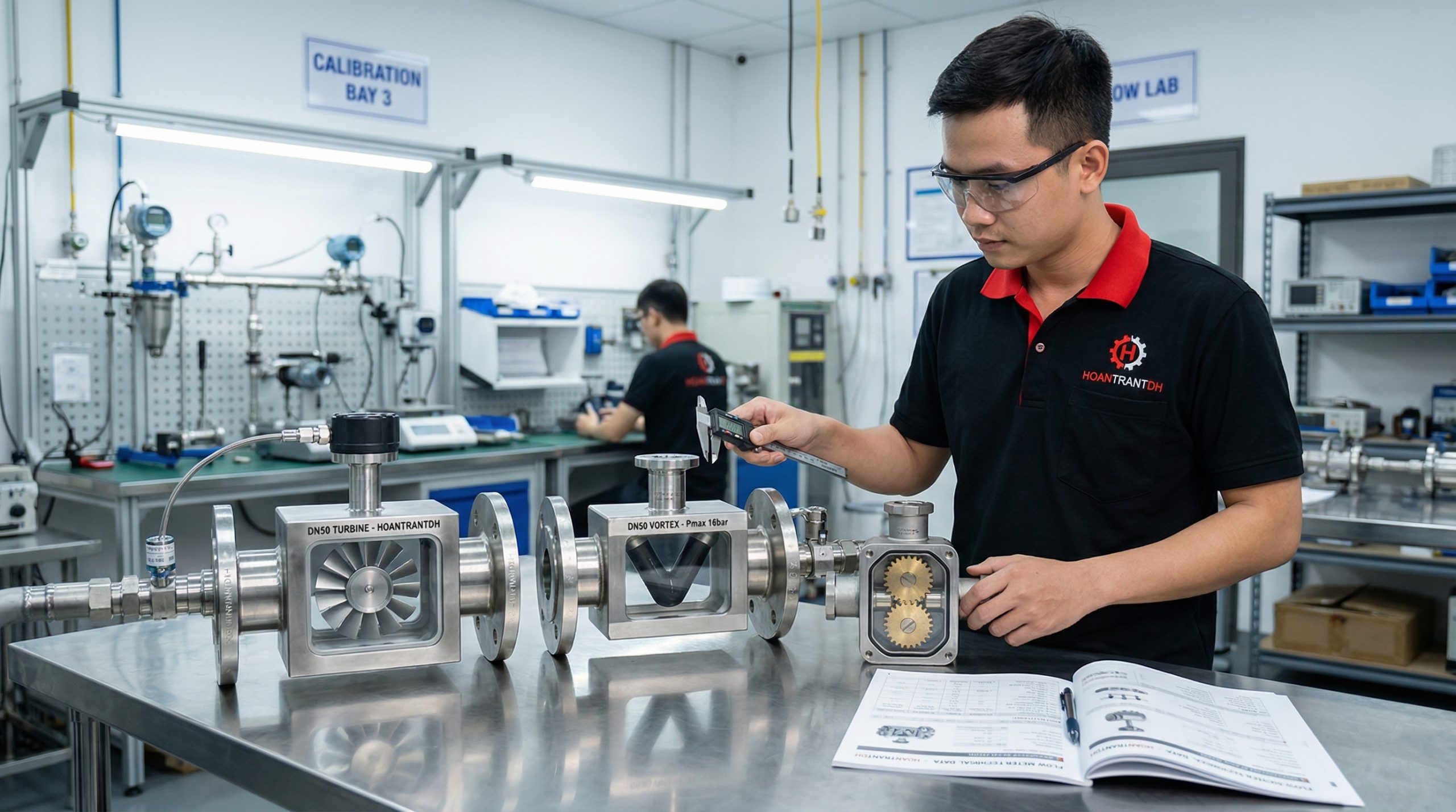 So Sánh Turbine Vortex Oval Gear Flow Meter Chi Tiết