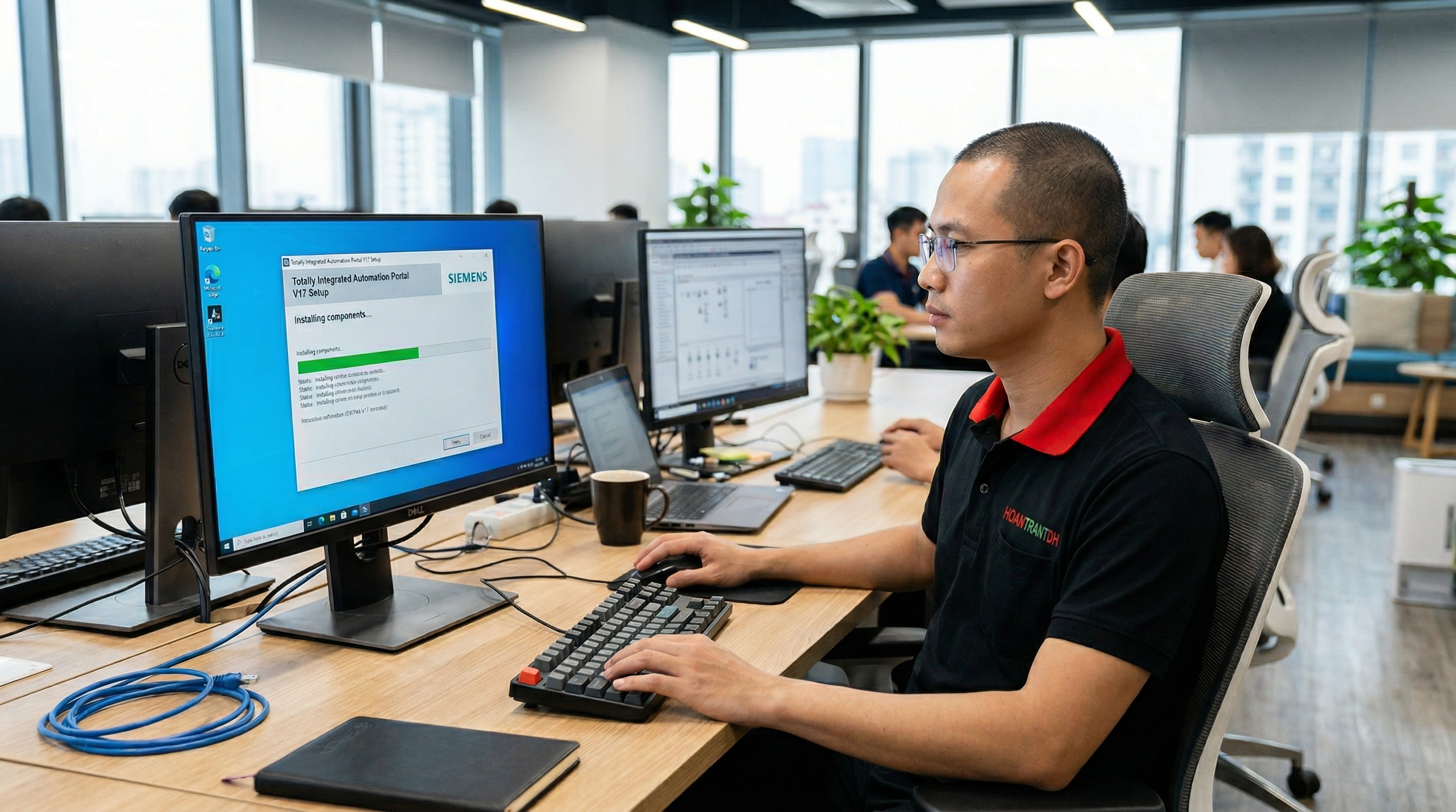 Kỹ sư cài đặt và xử lý lỗi TIA Portal V17