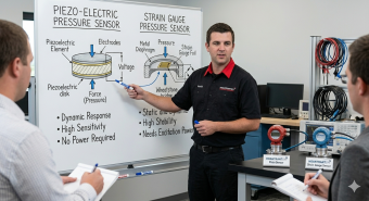 So sánh các loại cảm biến áp suất: Piezo vs Strain Gauge