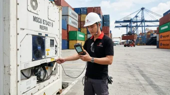 Cảm biến nhiệt độ Shanghai Automation cho container lạnh xuất khẩu