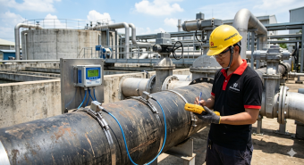 đồng hồ đo lưu lượng siêu âm ultrasonic flow meter