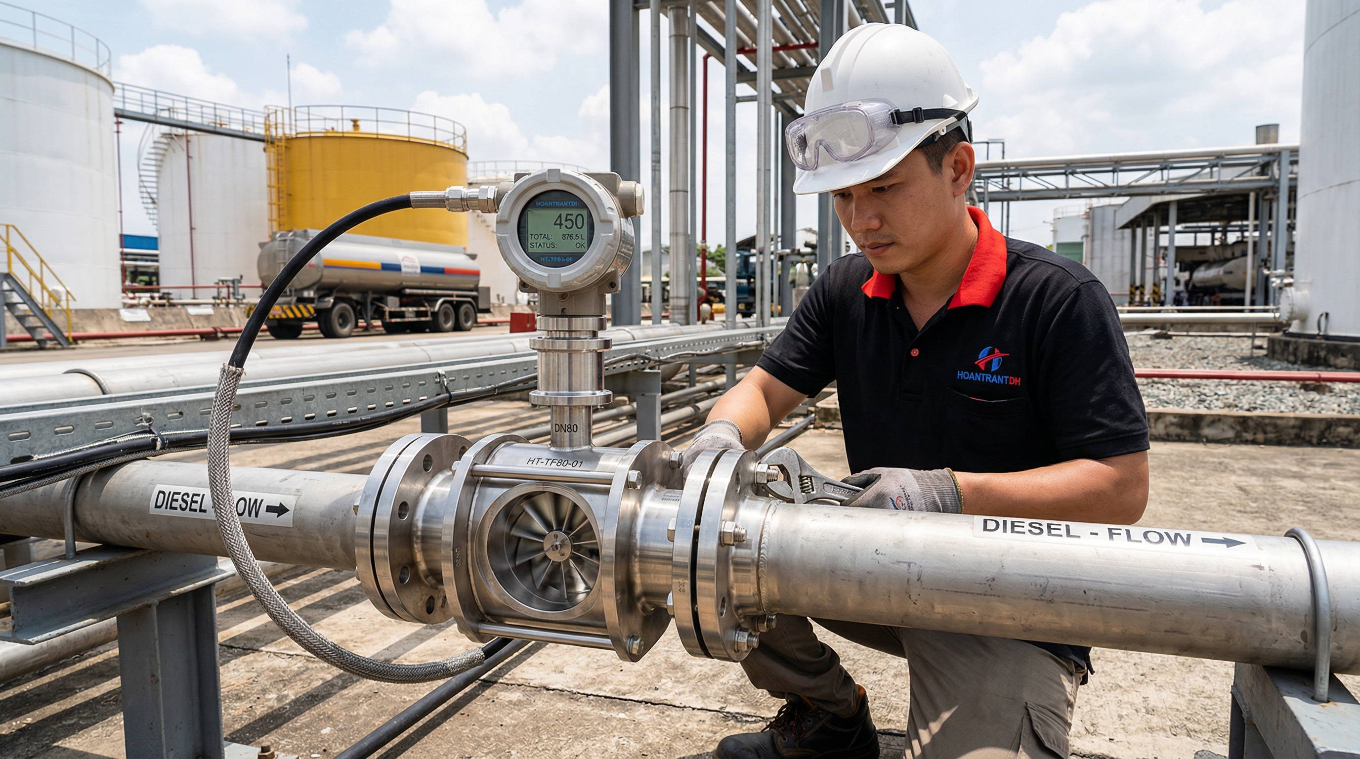 Cài đặt đồng hồ turbine