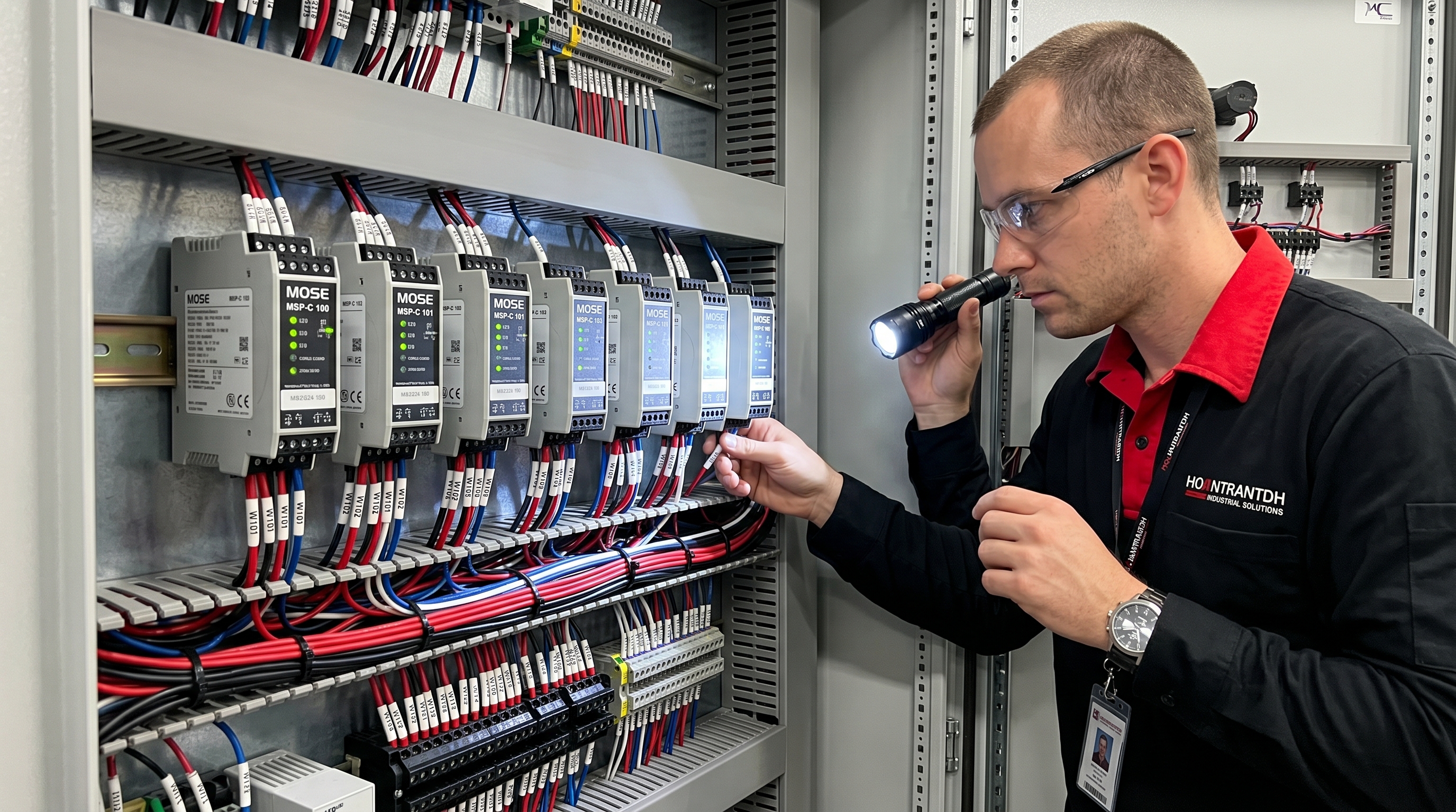 Cảm biến MOSE MSP-C trong tủ điện điều khiển