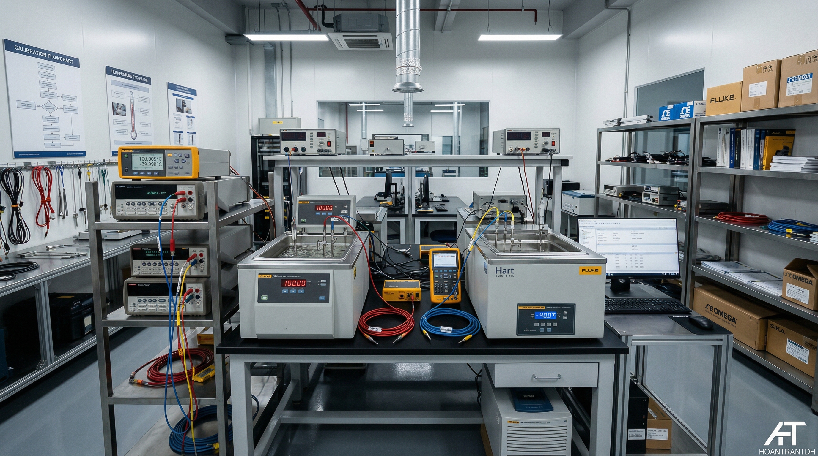 Industrial temperature measurement and calibration laboratory