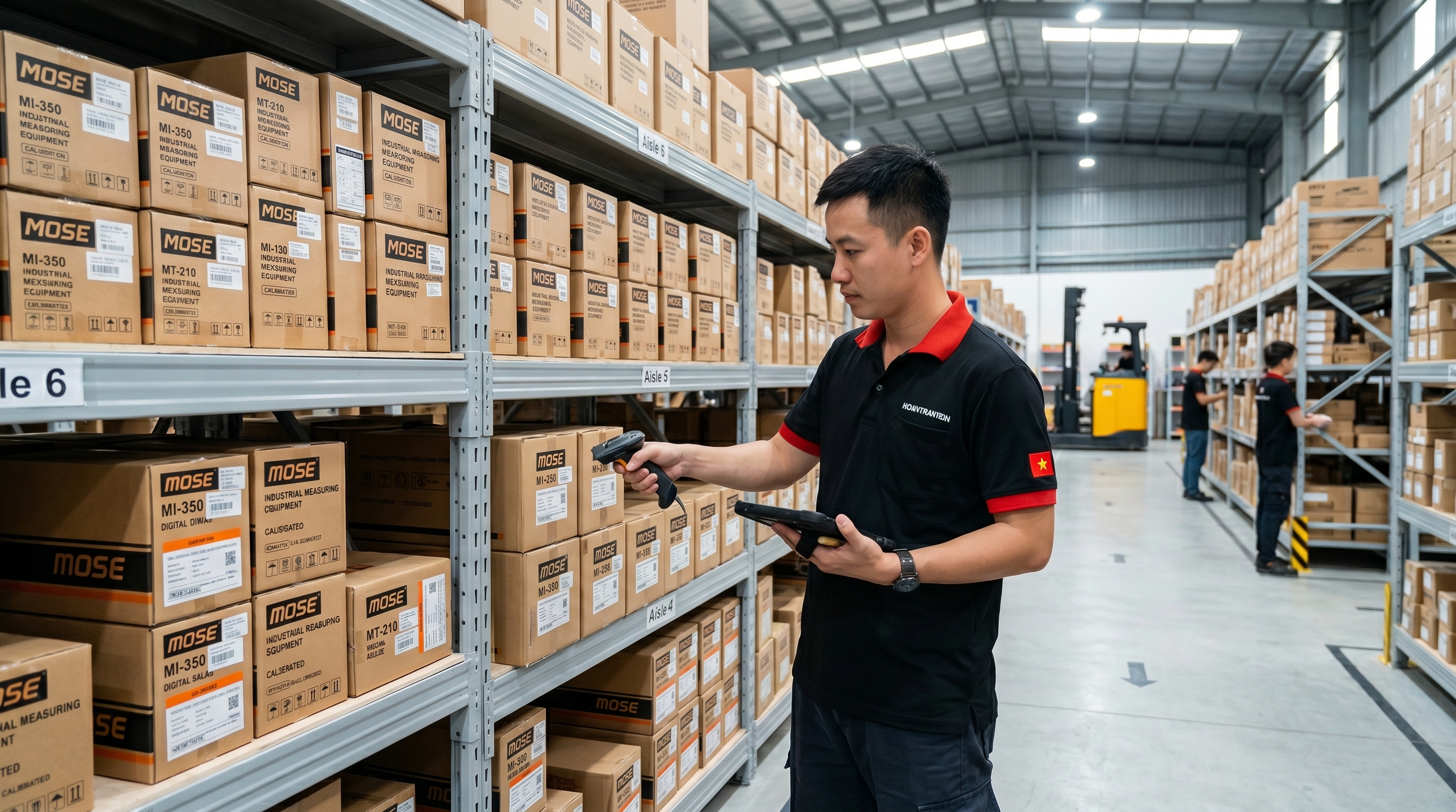 Thiết bị đo mức MOSE trong kho