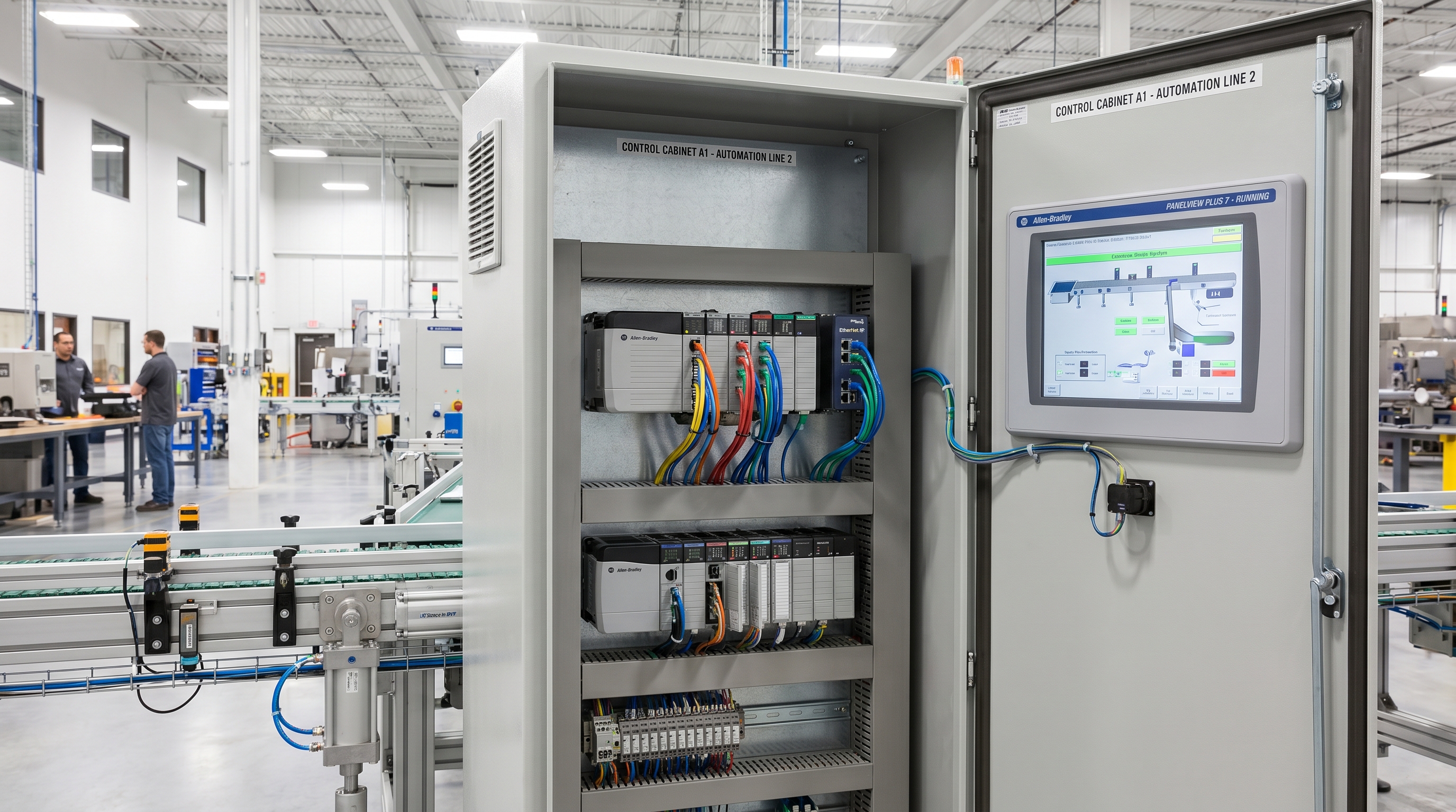 ControlLogix EtherNet/IP kết nối HMI và remote I/O