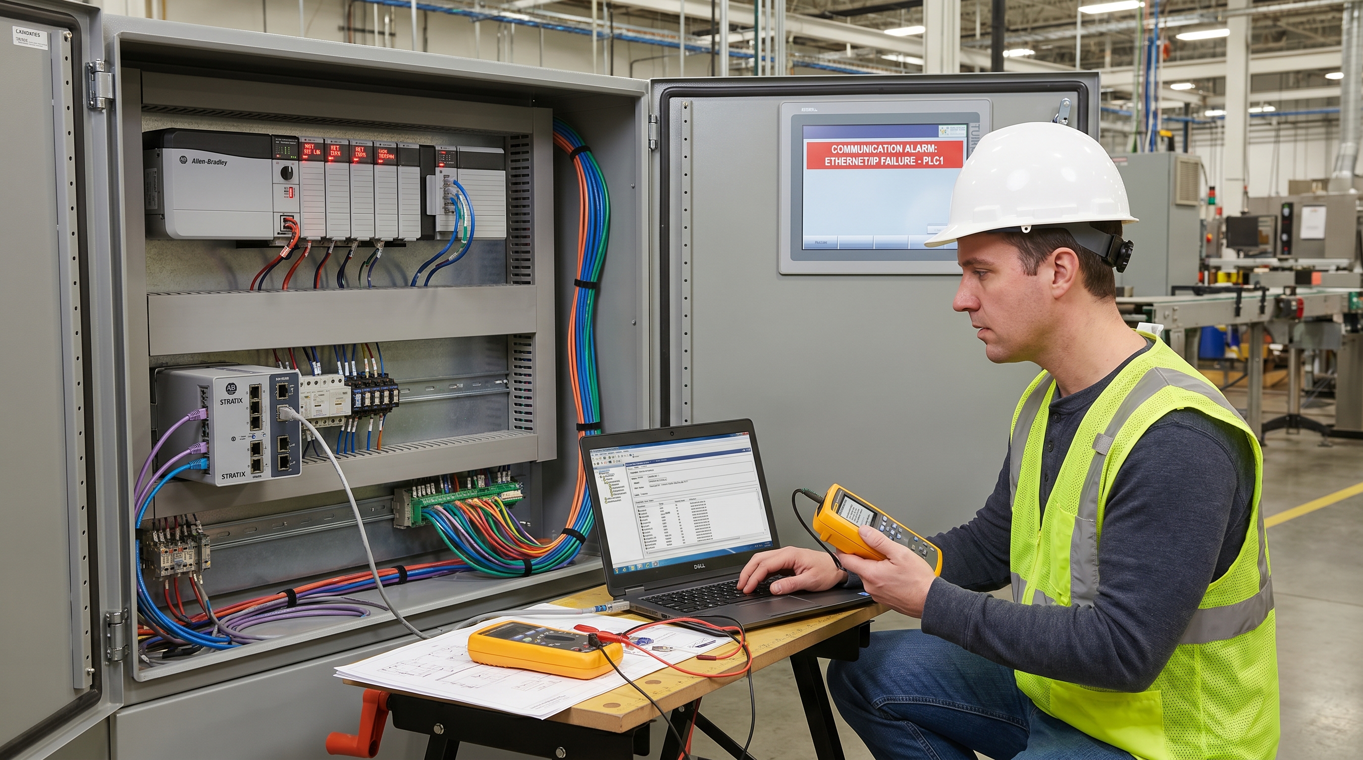 Lỗi truyền thông EtherNet/IP PLC Allen-Bradley