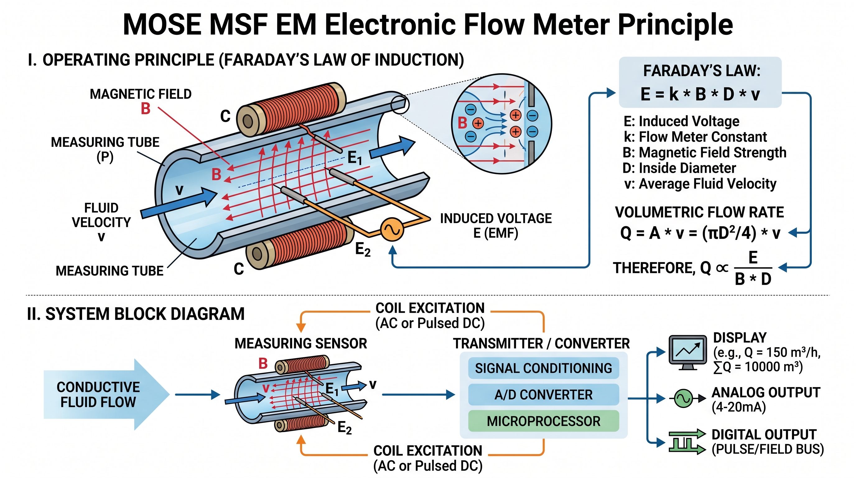 Nguyên lý đồng hồ điện từ MOSE MSF-EM