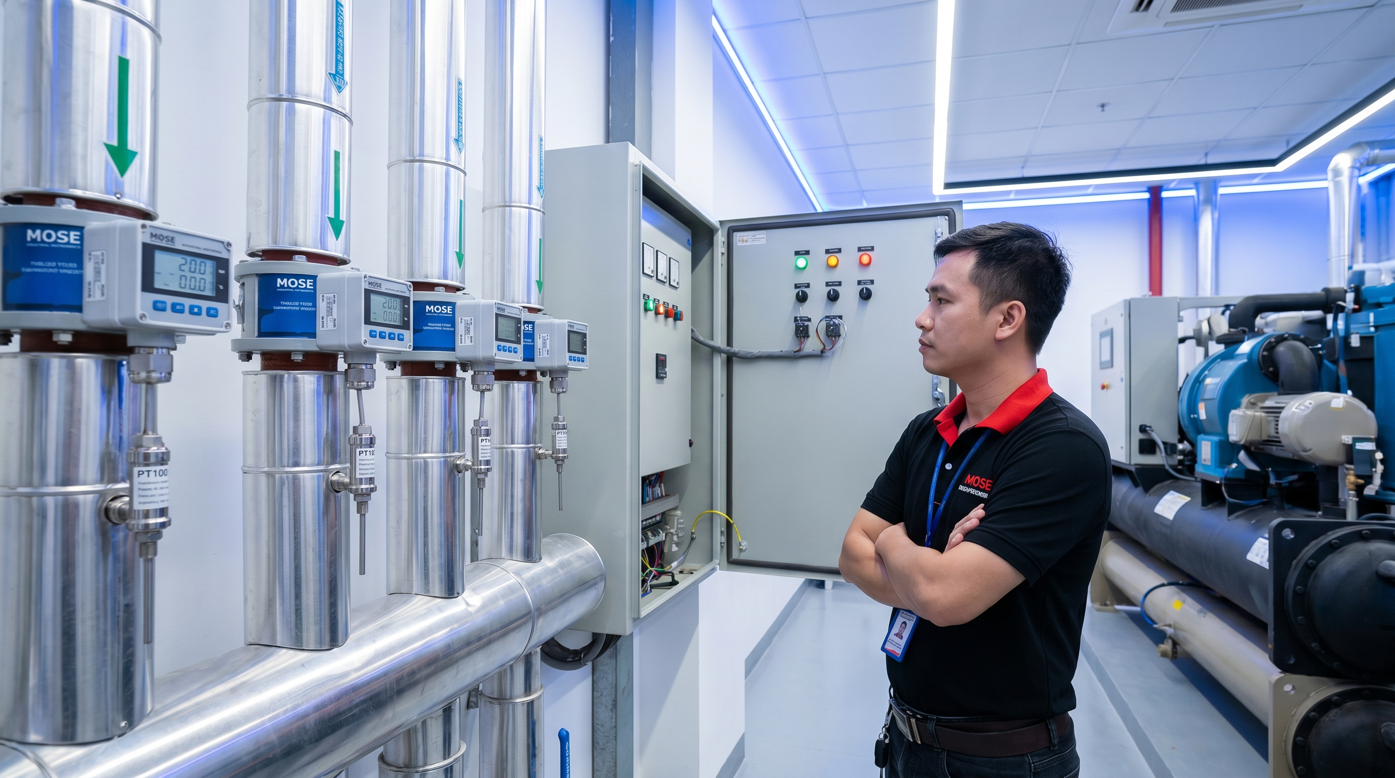 Cảm biến nhiệt độ MOSE trong hệ thống chiller