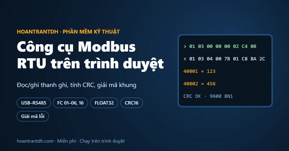 Công cụ Modbus RTU