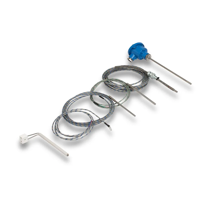 Can nhiệt thermocouple K J Pixsys que inox cáp chống gập cho lò nung và máy ép nhựa