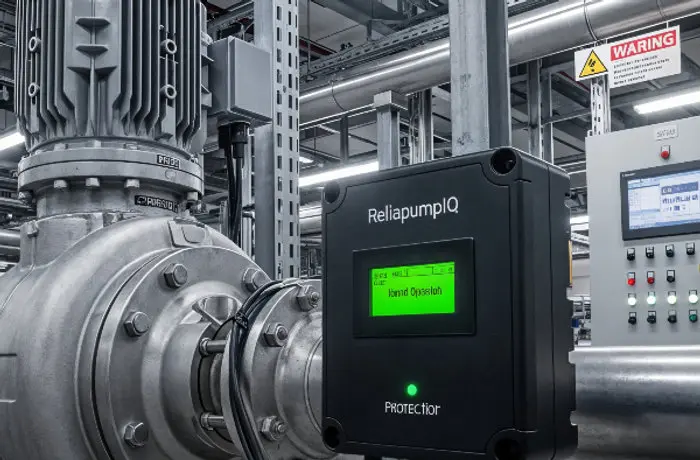 ReliapumpIQ lắp tại tủ điều khiển trạm bơm